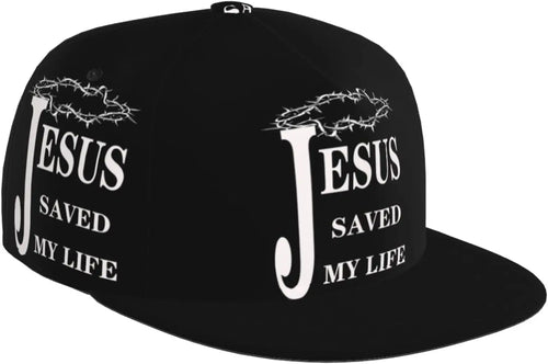 Religious Christian Faith Jesus Flat Bill Brim Baseball Cap Cool Hip