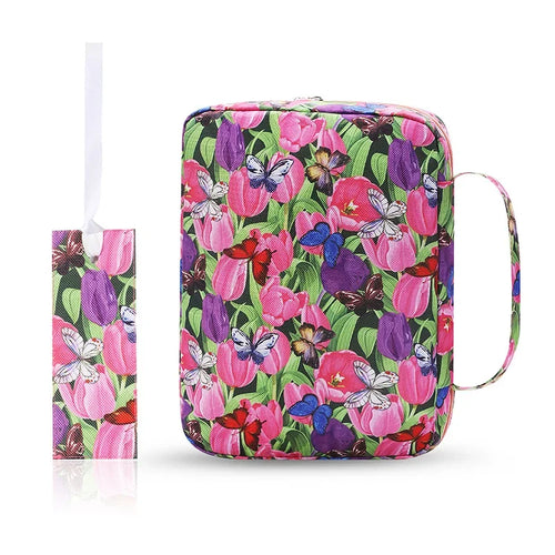 Bible Cover Case Floral Bible Cover Bag for Women, Stylish Functional