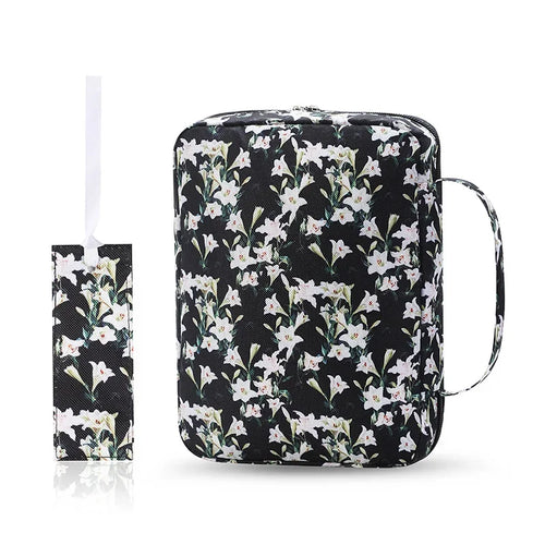 Bible Cover Case Floral Bible Cover Bag for Women, Stylish Functional