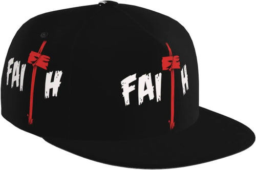 Religious Christian Faith Jesus Flat Bill Brim Baseball Cap Cool Hip