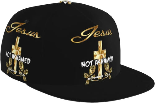 Religious Christian Faith Jesus Flat Bill Brim Baseball Cap Cool Hip