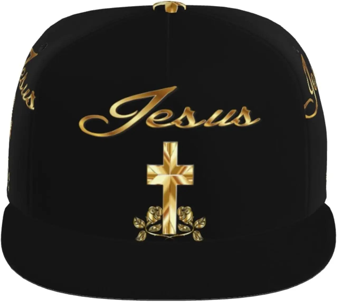 Religious Christian Faith Jesus Flat Bill Brim Baseball Cap Cool Hip