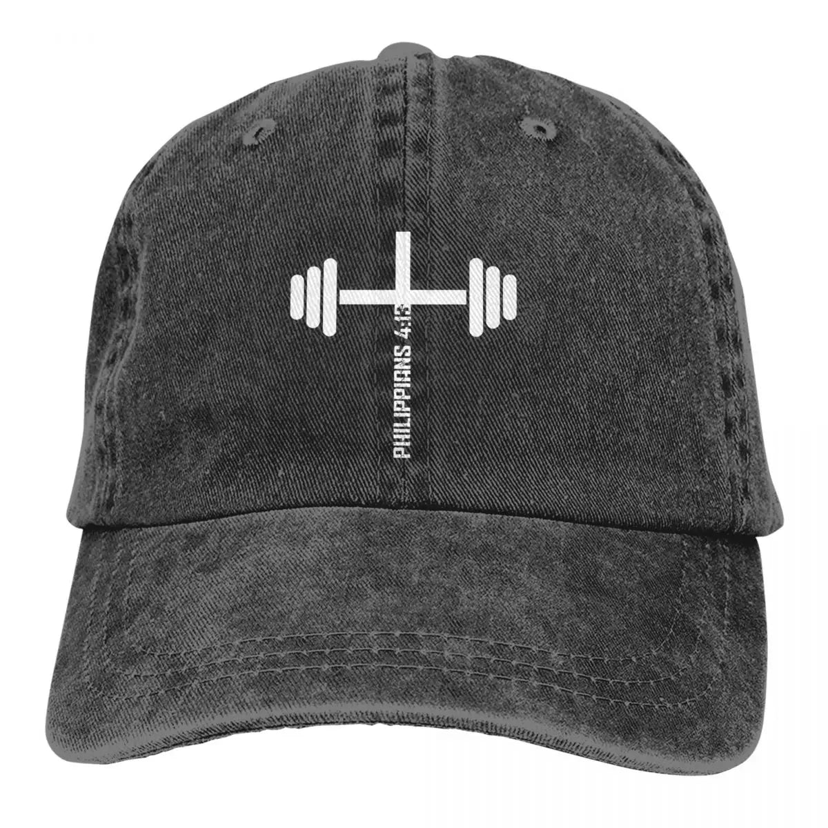 Christian Fitness Philippians 4 13 Bible Verse Baseball Caps Peaked