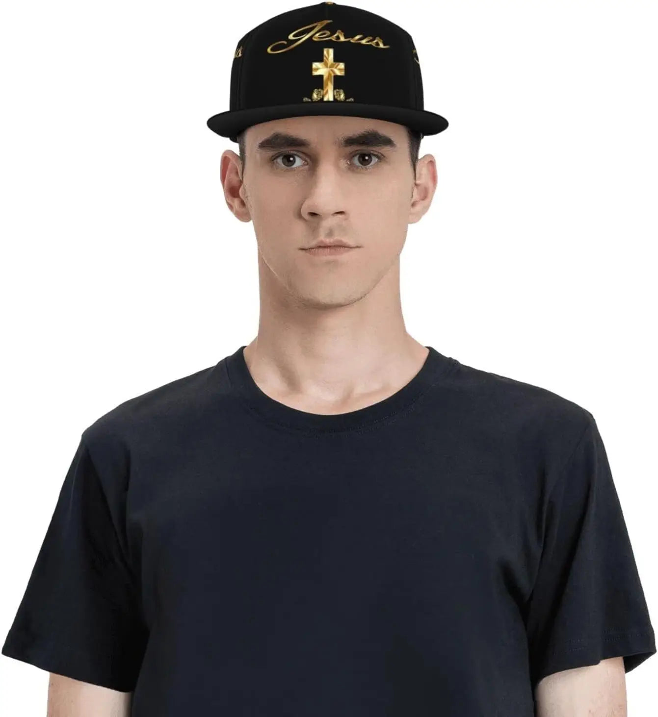 Religious Christian Faith Jesus Flat Bill Brim Baseball Cap Cool Hip