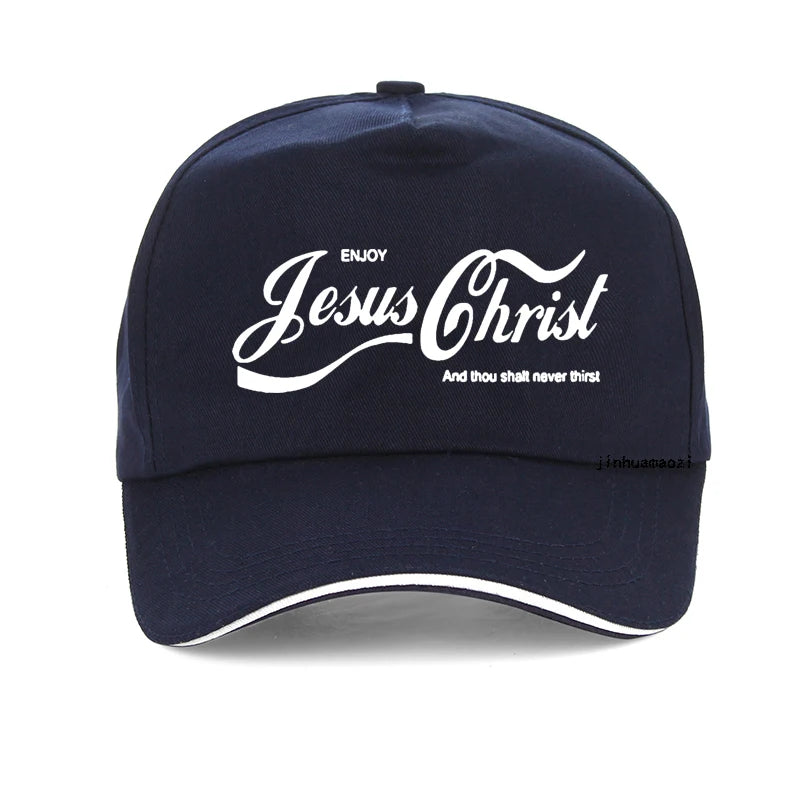 Enjoy Jesus Christ The Real King Christian Funny men hat Faith Prayer