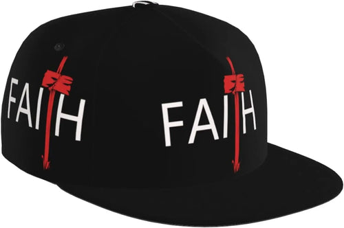 Religious Christian Faith Jesus Flat Bill Brim Baseball Cap Cool Hip