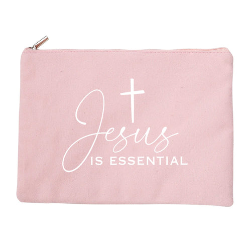 Jesus He Will Be There for You Canvas Cosmetic Bag for Women Bag