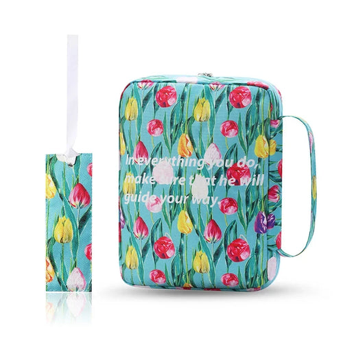 Bible Cover Case Floral Bible Cover Bag for Women, Stylish Functional