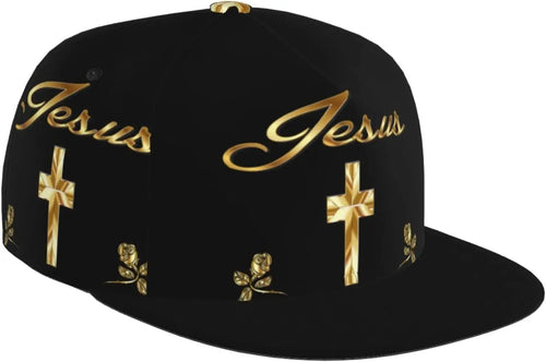 Religious Christian Faith Jesus Flat Bill Brim Baseball Cap Cool Hip