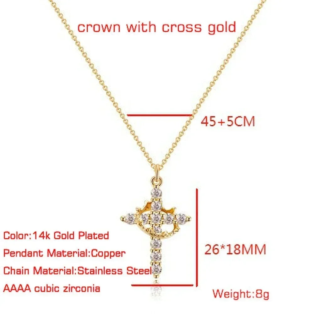 2024 Hot Sale AAAA Cubic Zircon Plated 14K Gold 50cm Length Men Women