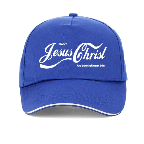 Enjoy Jesus Christ The Real King Christian Funny men hat Faith Prayer