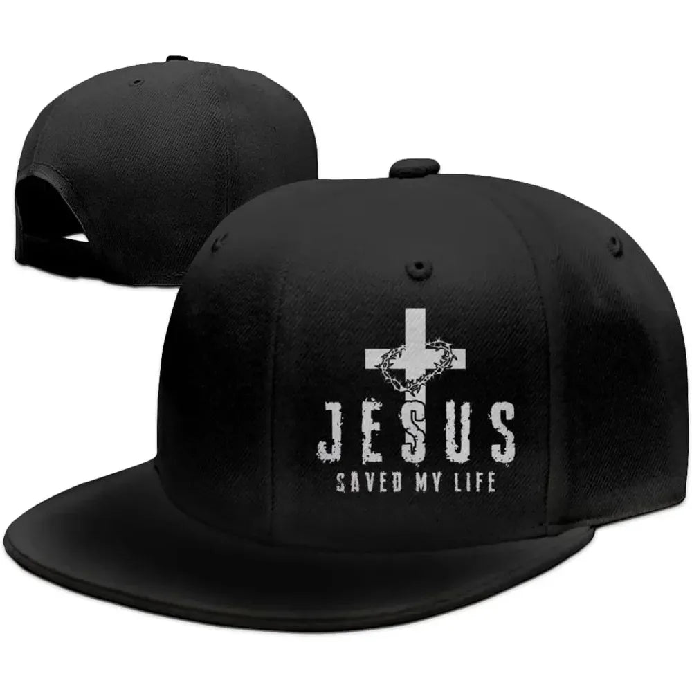 Christian Jesus Saved My Life Cross Snapback Hats for Men Baseball Cap