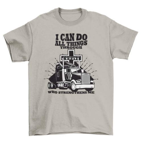 Jesus Christ Trucker Quote T-shirt