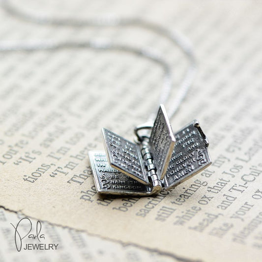 Hinged Holy Bible Necklace