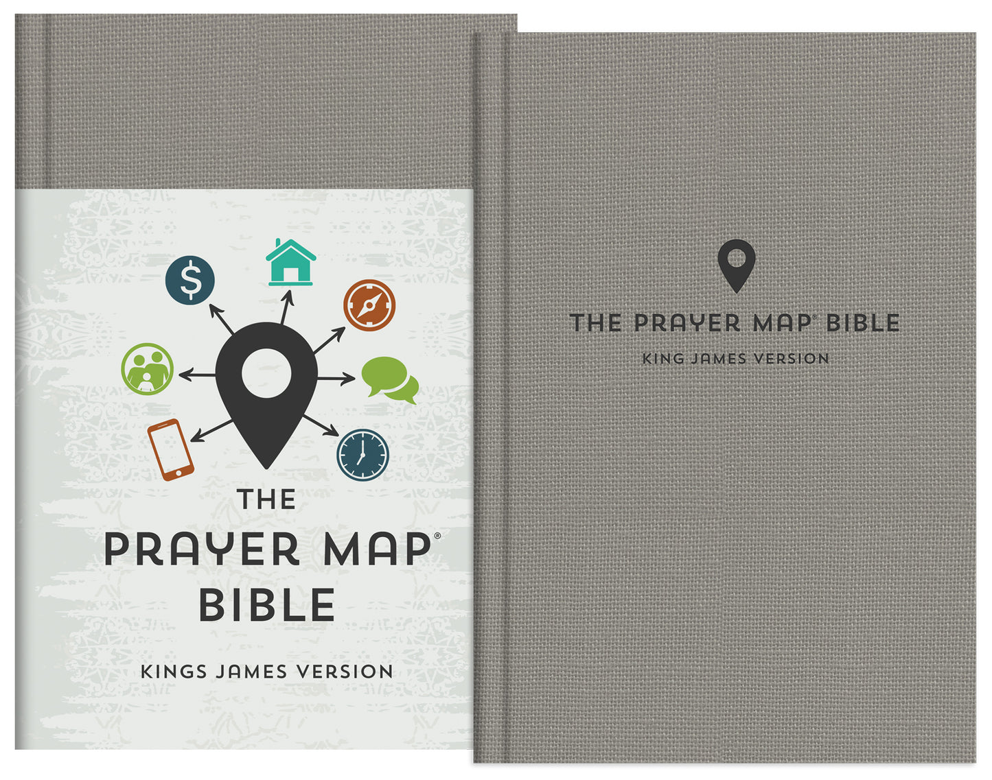 The KJV Prayer Map® Bible [Gray Weave]