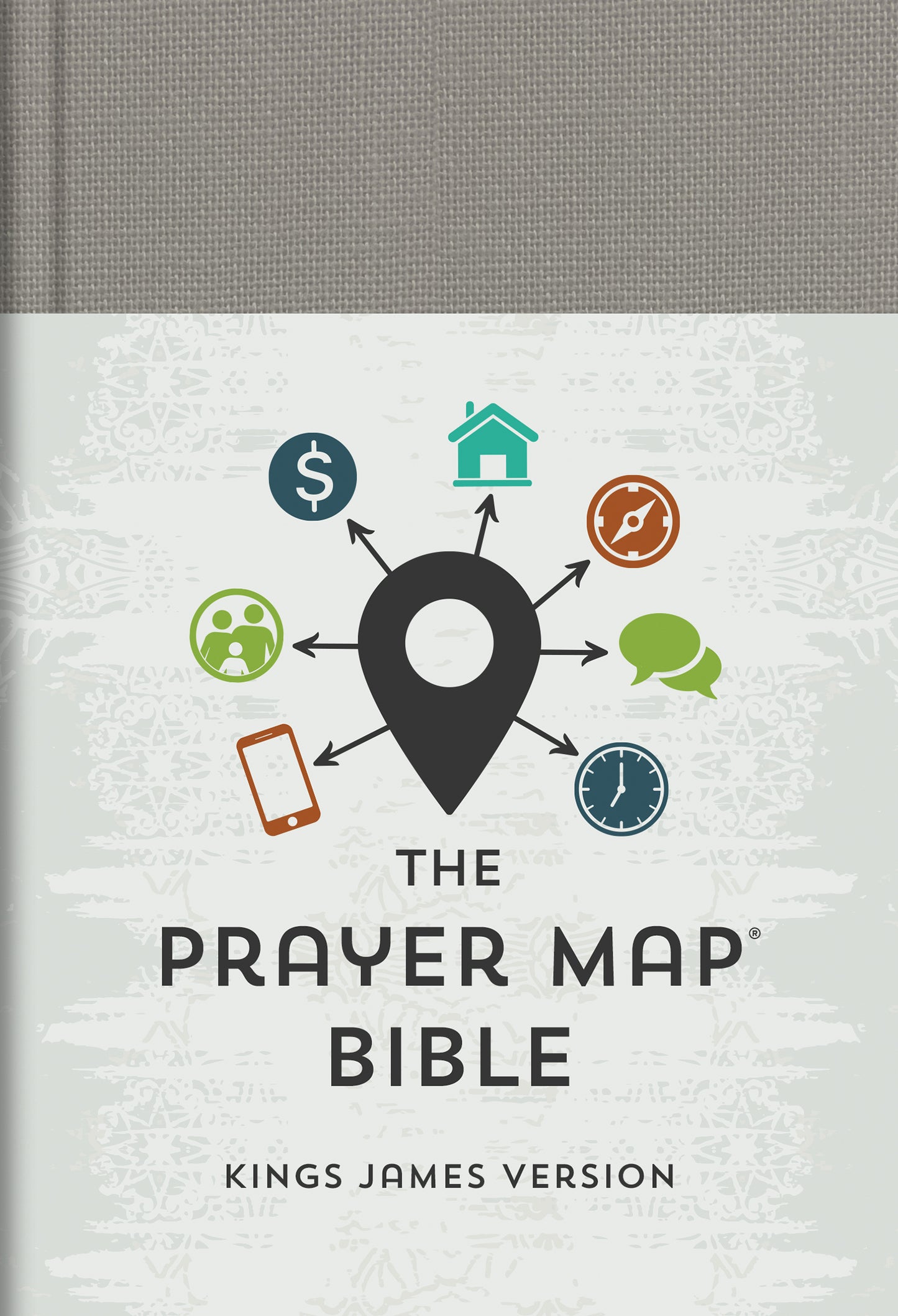 The KJV Prayer Map® Bible [Gray Weave]