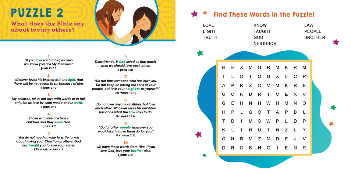 Bible Memory Word Searches for Kids