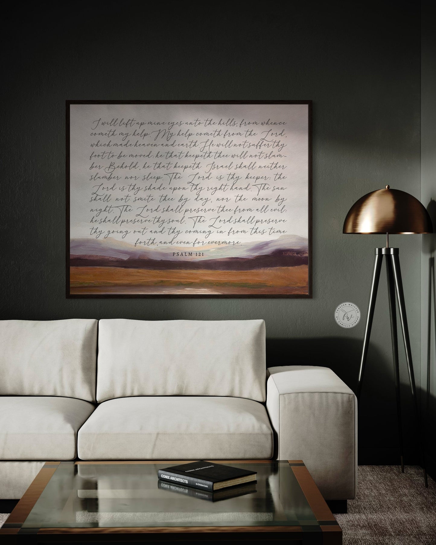 PSALM 121 | I Will Lift Up My Eyes to the Hills | Vintage Canvas