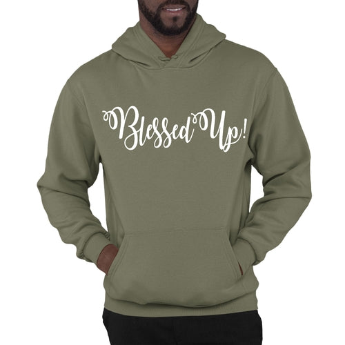 Mens Graphic Hoodie Blessed Up