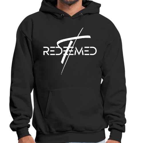 Mens Graphic Hoodie Redeemed Cross