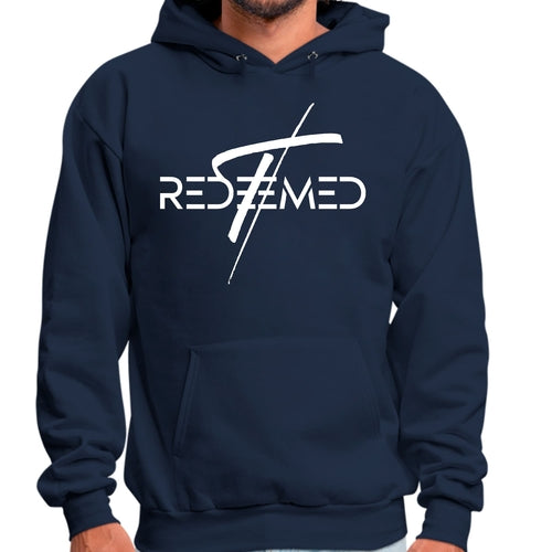 Mens Graphic Hoodie Redeemed Cross