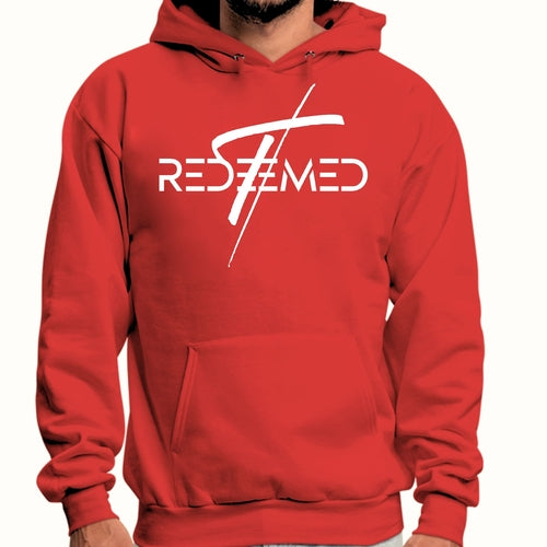 Mens Graphic Hoodie Redeemed Cross