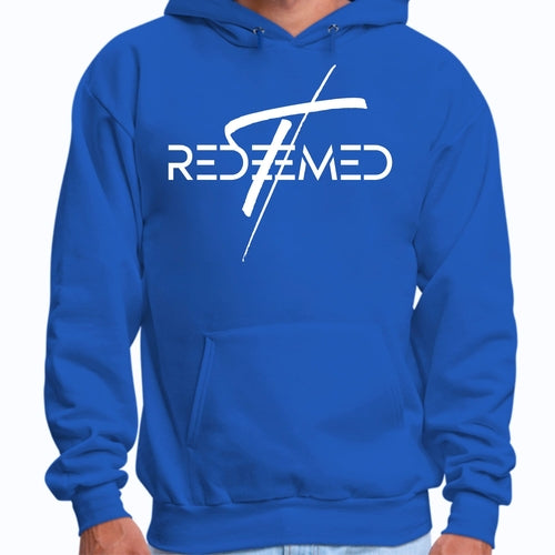 Mens Graphic Hoodie Redeemed Cross