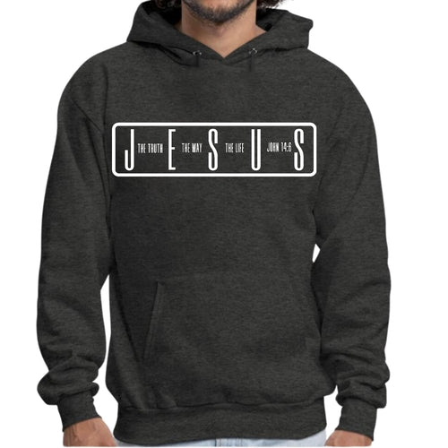 Mens Graphic Hoodie the Truth the Way the Life