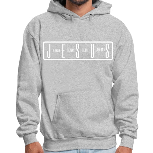 Mens Graphic Hoodie the Truth the Way the Life