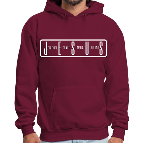 Mens Graphic Hoodie the Truth the Way the Life