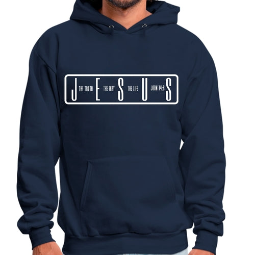 Mens Graphic Hoodie the Truth the Way the Life