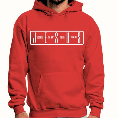 Mens Graphic Hoodie the Truth the Way the Life