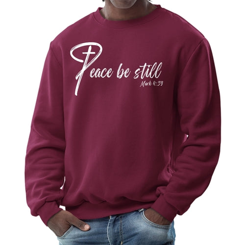 Mens Graphic Sweatshirt, Peace be Still