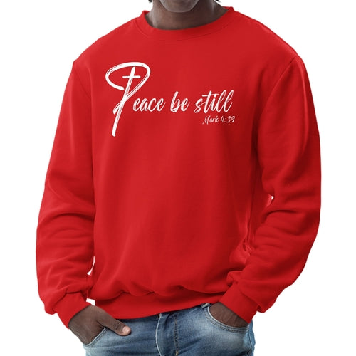 Mens Graphic Sweatshirt, Peace be Still