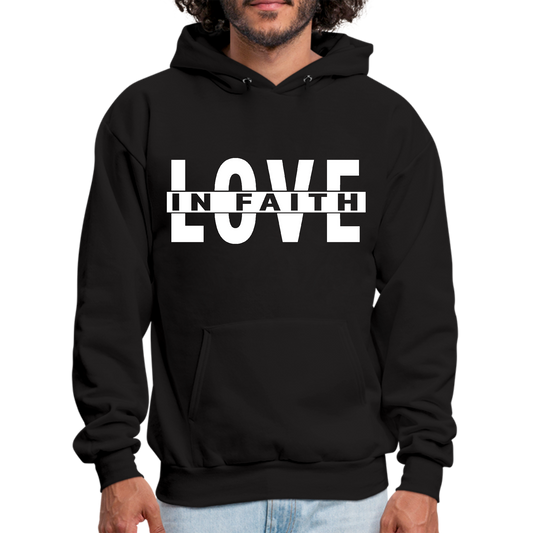 Mens Graphic Hoodie Love in Faith