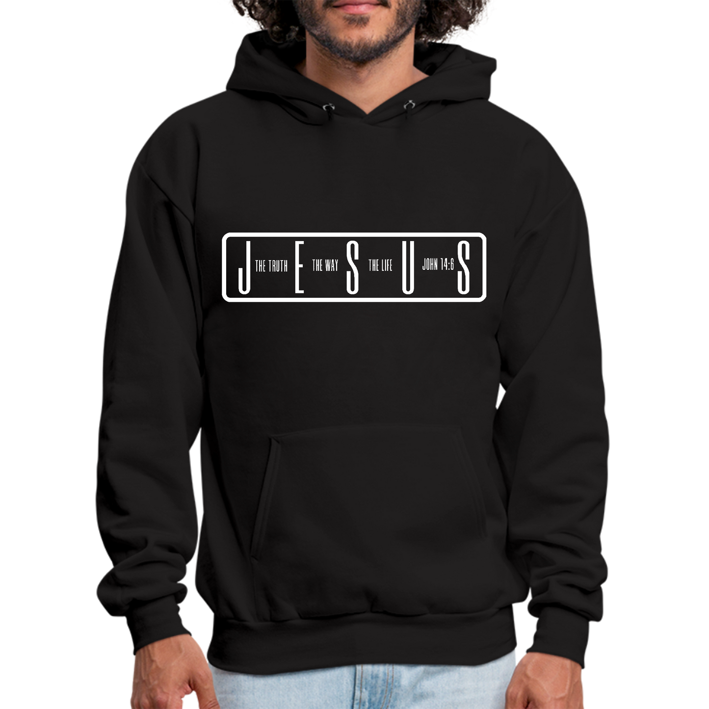 Mens Graphic Hoodie the Truth the Way the Life