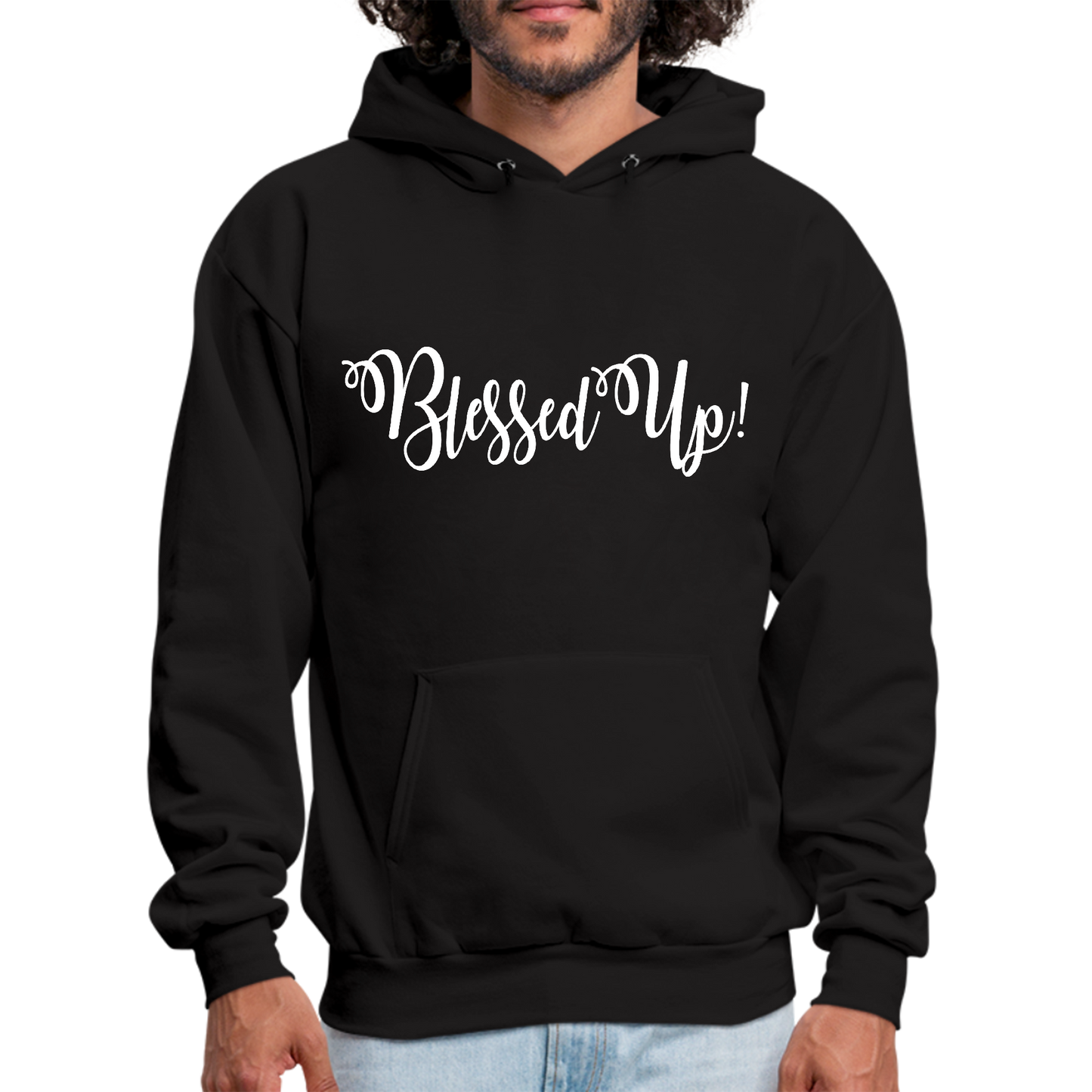 Mens Graphic Hoodie Blessed Up