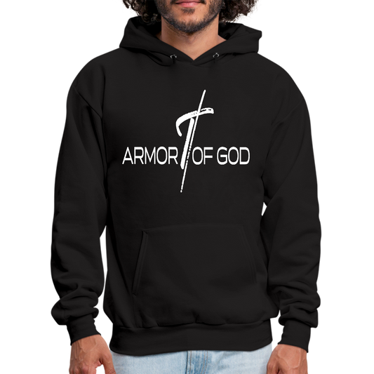 Mens Graphic Hoodie Armor of God Cross