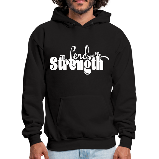 Mens Graphic Hoodie the Lord is my Strength Print