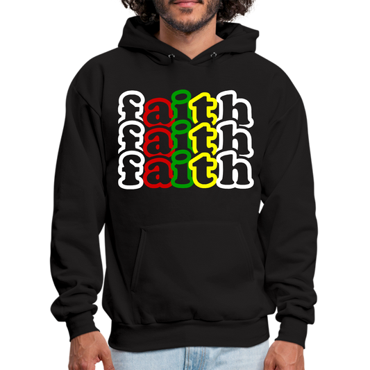 Mens Graphic Hoodie Faith Stack Multicolor Illustration