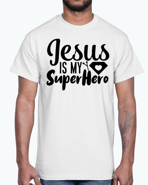 Jesus is My Super Hero- Blessed- Cotton Tee