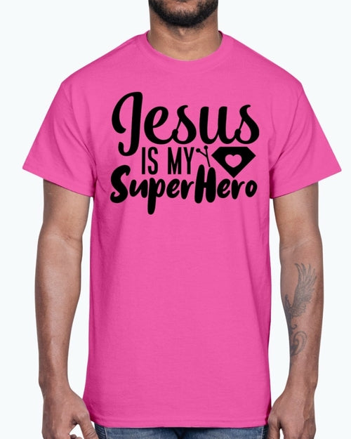 Jesus is My Super Hero- Blessed- Cotton Tee