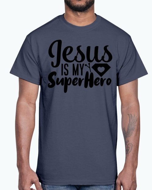 Jesus is My Super Hero- Blessed- Cotton Tee