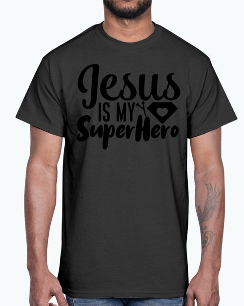 Jesus is My Super Hero- Blessed- Cotton Tee