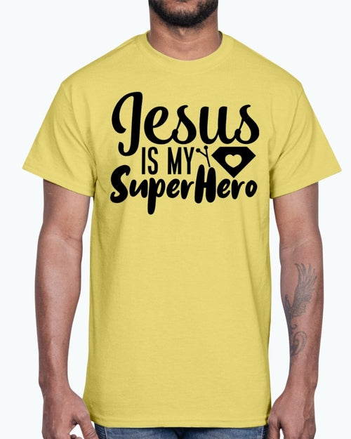 Jesus is My Super Hero- Blessed- Cotton Tee