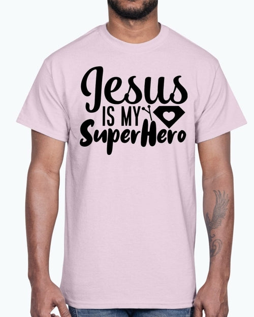 Jesus is My Super Hero- Blessed- Cotton Tee